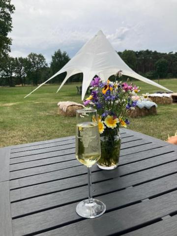 Natuur-like Glamping in Bosland Pelt Bagian luar foto